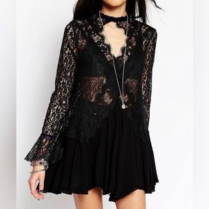 Free People Tell Tale Lace Tunic dress